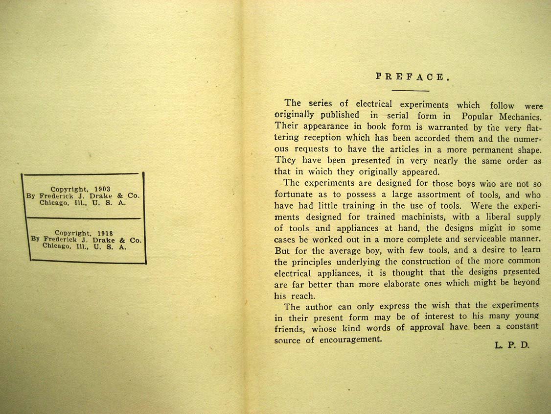 Dickinson L. Easy Electrical Experiments.