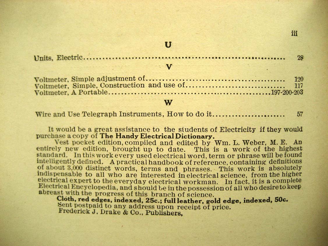 Dickinson L. Easy Electrical Experiments.