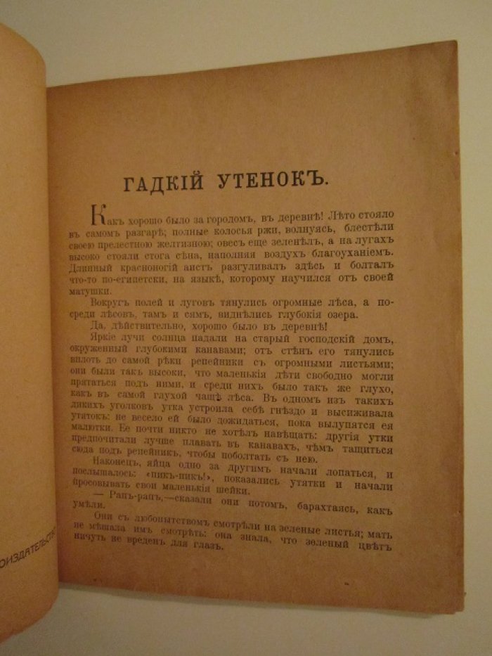 Сказки Андерсена. Гадкий утенок.