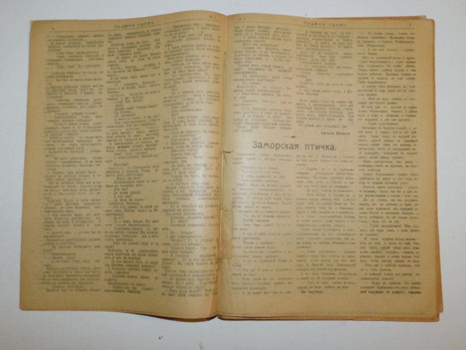 Родное слово. Приложение к газете Сельская жизнь. № 2, 8 декабря 1919 г.