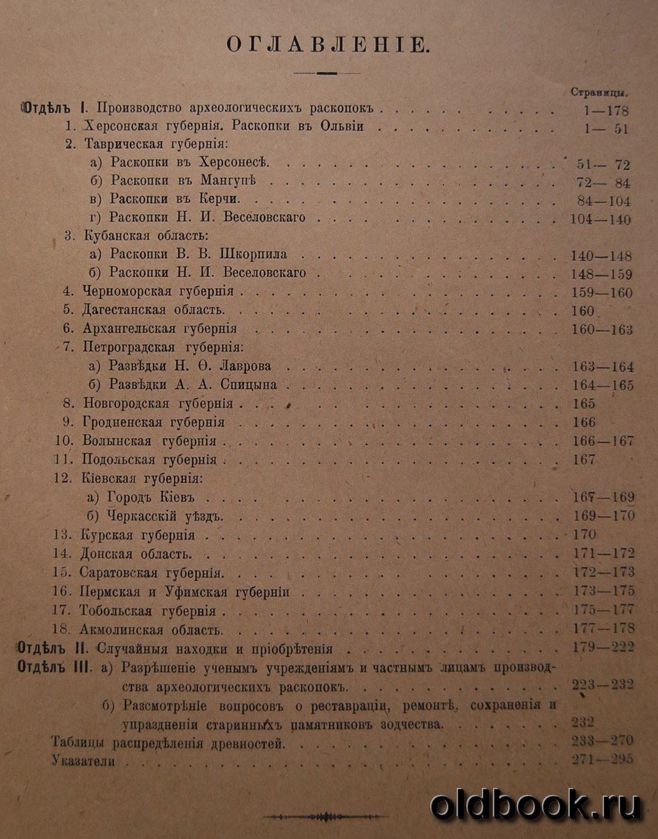 Отчет Императорской Археологической Комиссии за 1913-1915 годы.