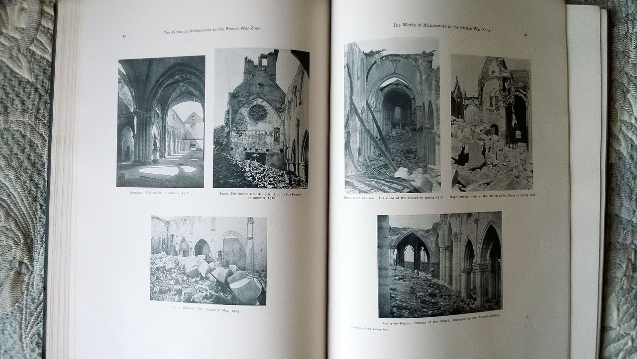 Paul Clemen (Пауль Клемен). Protection of Art During War. Reports Concerning The Condition of The Monuments of Art at The Different Theatres of War and The German and Austrian Measures Taken for Their Preservation, Rescue and Research. Vol. 1: The Western Front. 117 Illustrations.