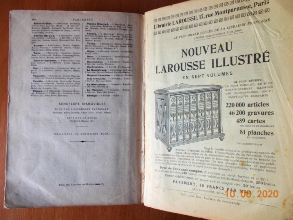 Petit Larousse Illustre.