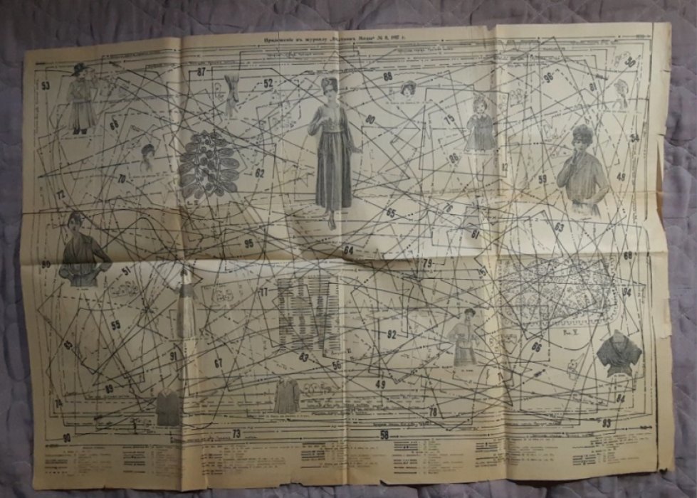Приложение к журналу «Вестник Моды» №8 1917г. Дамские рукоделия.