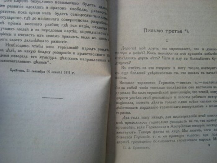 Кропоткин П.А. Письма о текущих событиях.