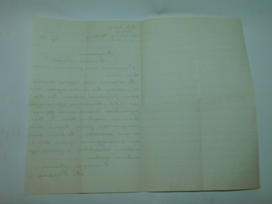 Письмо-автограф литературоведа П.Н.Сакулина от 2.Х.1918 г.