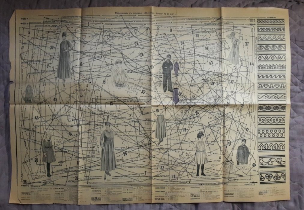 Приложение к журналу «Вестник Моды» №10 1917г. Дамские рукоделия.