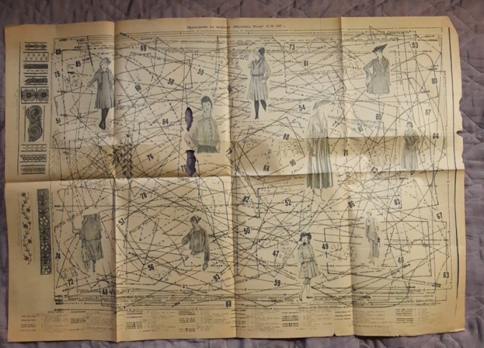 Приложение к журналу «Вестник Моды» №10 1917г. Дамские рукоделия.