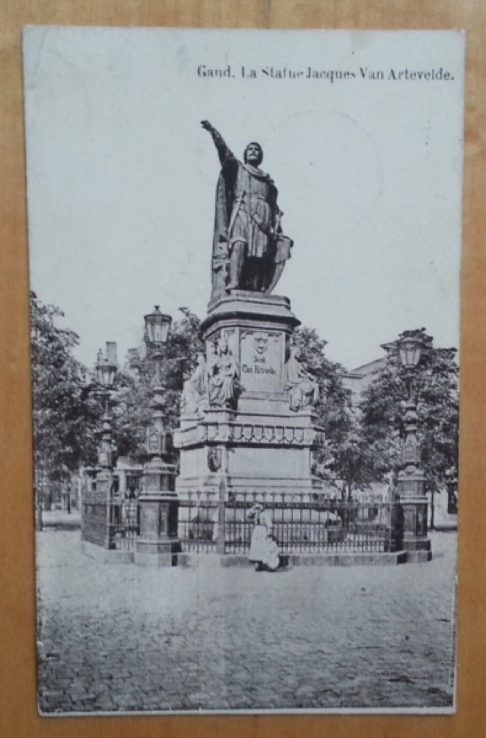 Gand. La Statue jacques Van Artevelde. Открытка