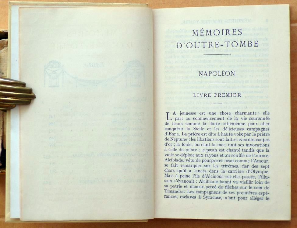 Chateaubriand, Francois-Rene (Шатобриан Франсуа Рене). Memoires d,Outre-tombe. (Замогильные записки).