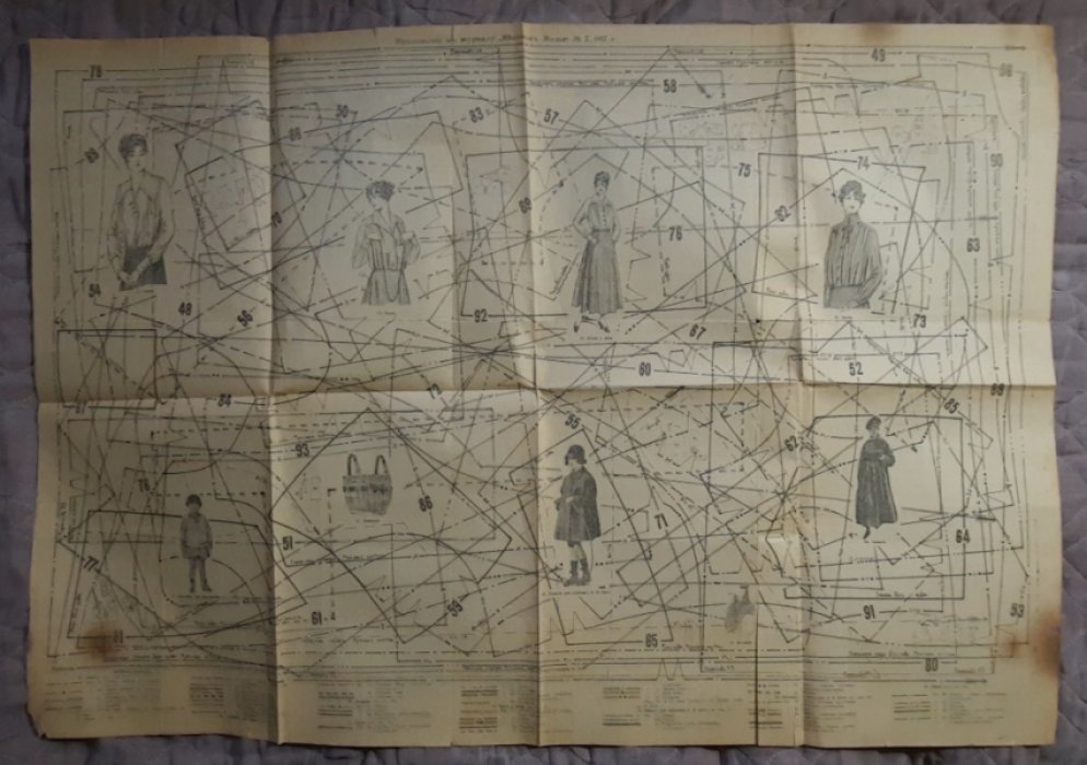 Приложение к журналу «Вестник Моды» №7 1917г. Дамские рукоделия.
