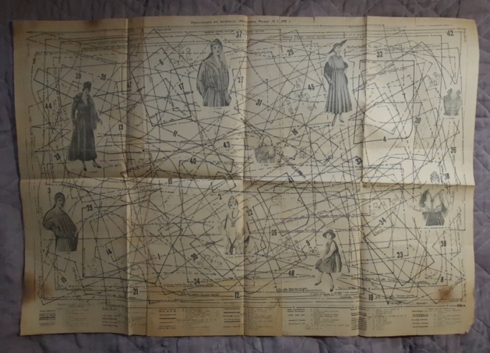 Приложение к журналу «Вестник Моды» №7 1917г. Дамские рукоделия.