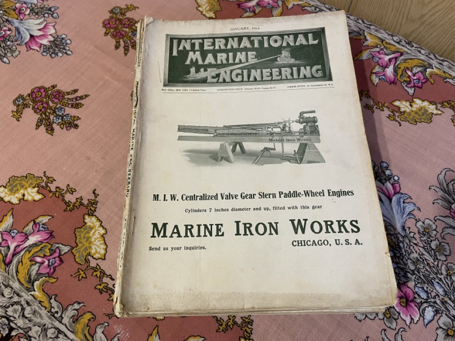 Marine Iron Works. Годовой комплект за 1914. 12 номеров.