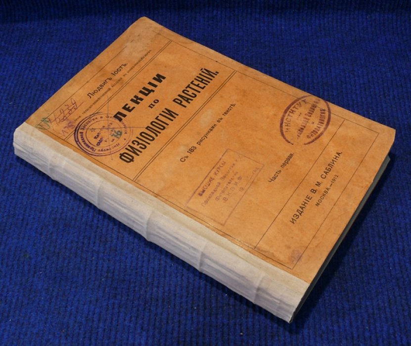 Иост Людвиг. Лекции по физиологии растений. Часть первая. Обмен веществ.