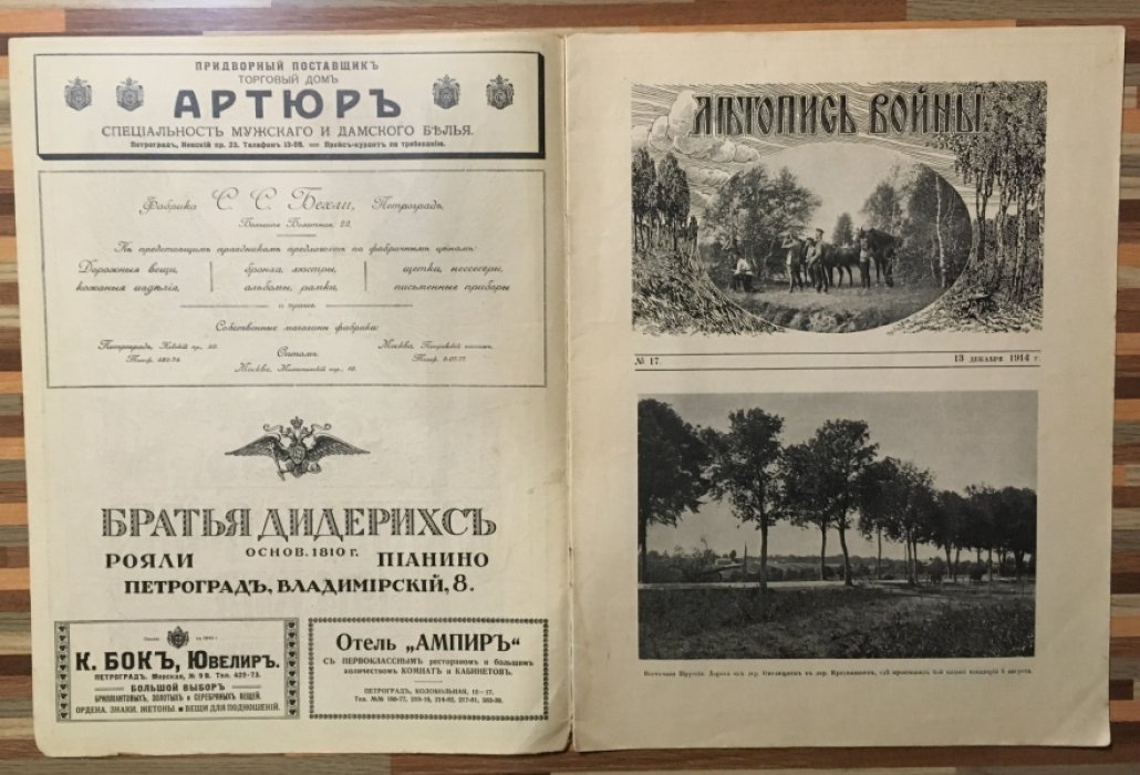 Летопись войны 1914 г. Журнал. Номер 17 . 13 декабря 1914г.