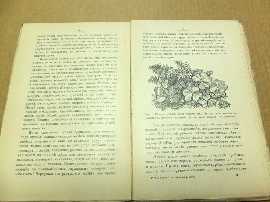 Франсэ Р. Г. Чувствуют ли растения.