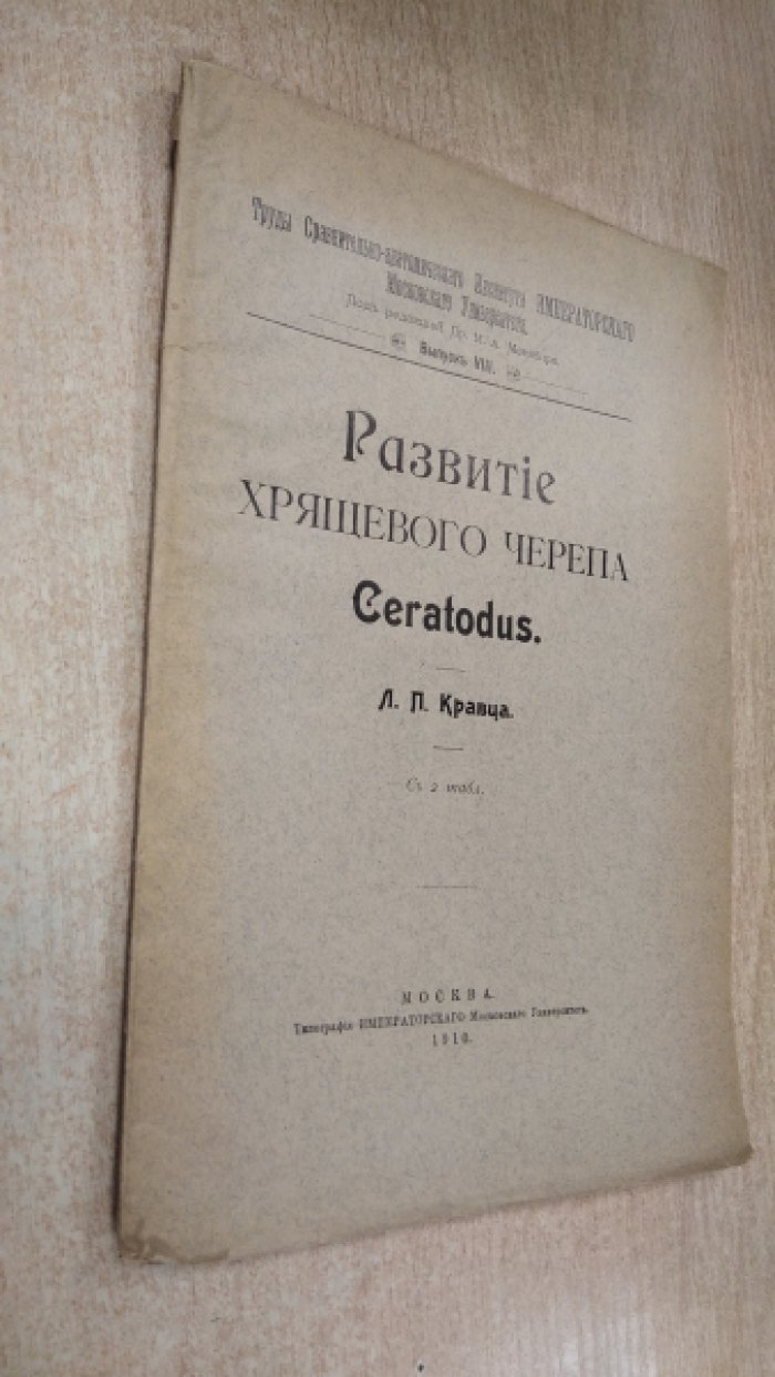 Развитие (развитie) хрящевого черепа Сeratodus (Geratodus).