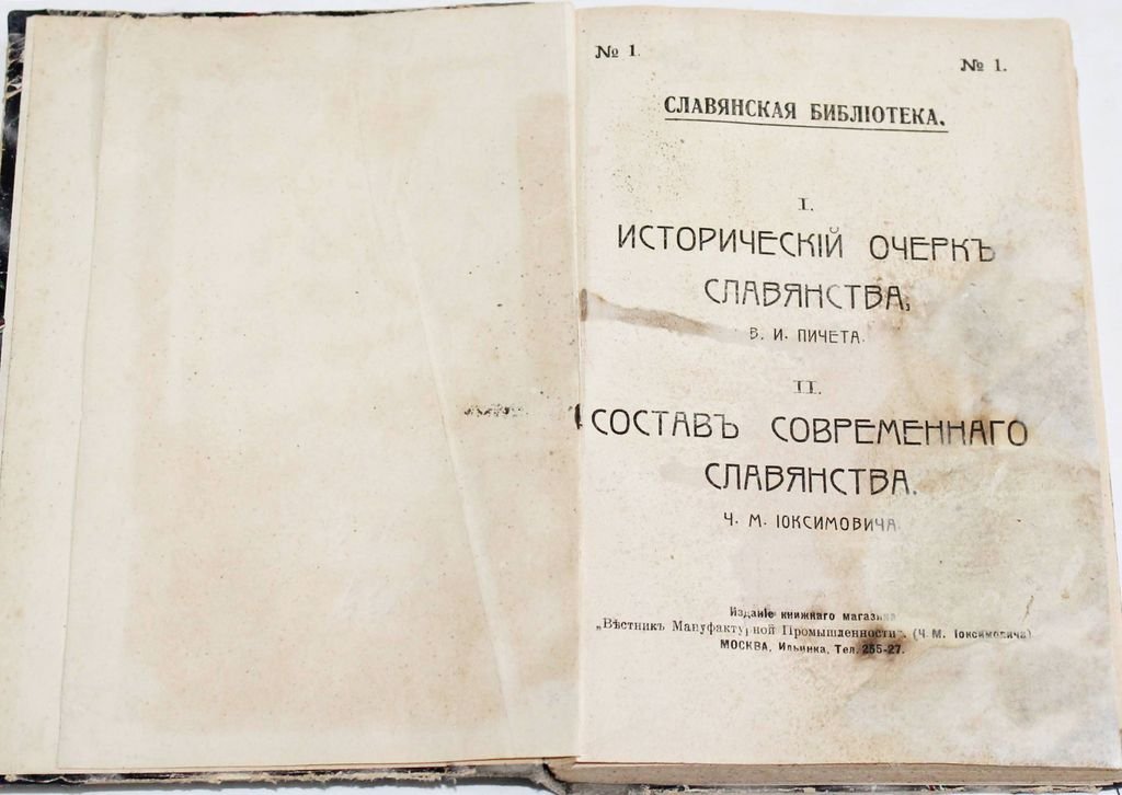Пичета В.И., Иоксимович Ч.М. Исторический очерк славянства. Состав современного славянства.
