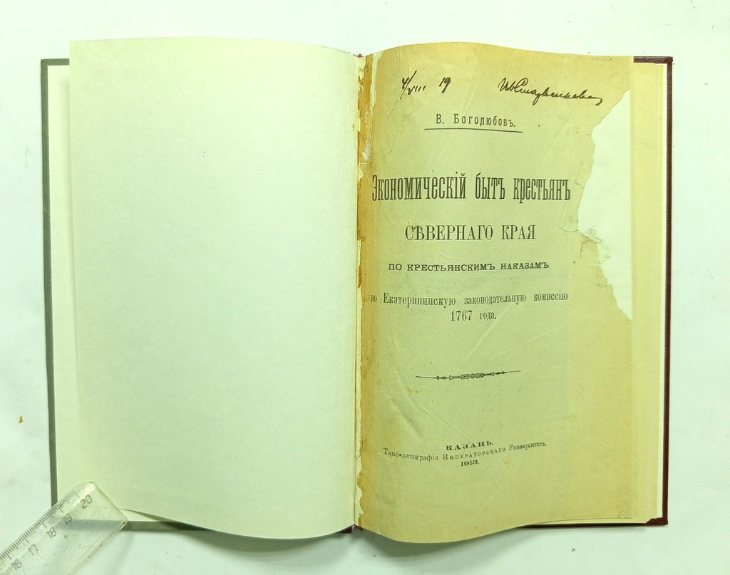Боголюбов В. Экономический быт крестьян Северного Края.