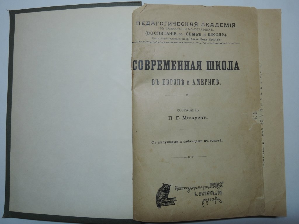 Мижуев П.Г. Современная школа в Европе и Америке.