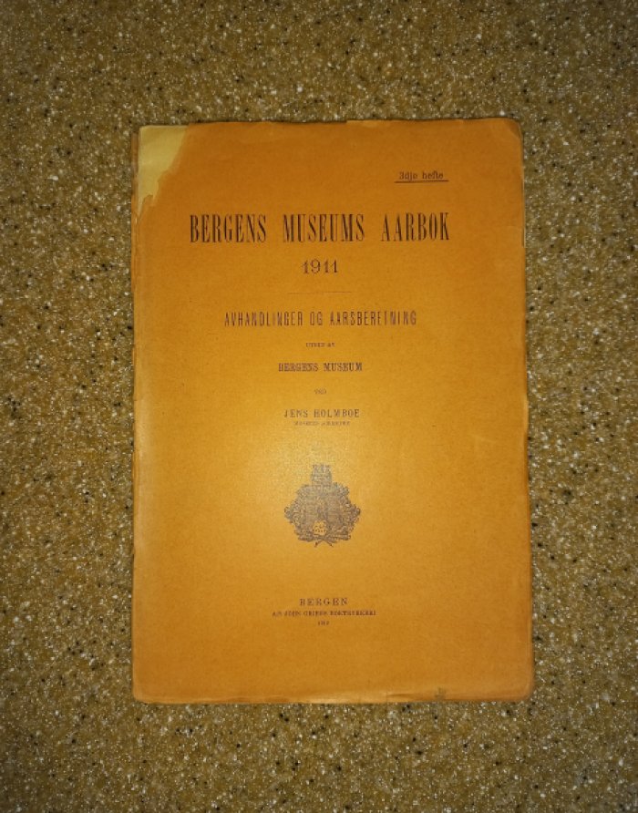Труды музея Бергена. 1911. Документы и исследования