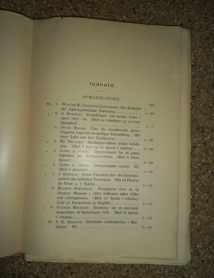 Труды музея Бергена. 1911. Документы и исследования
