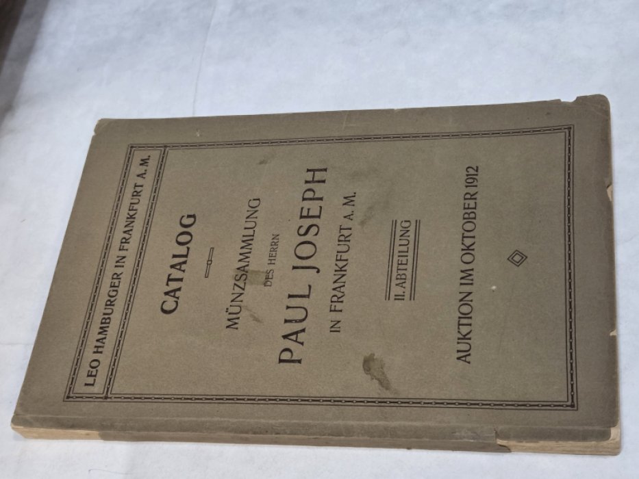 Paul Joseph. Монеты и медали из Рейннланда, Весталии, Северной Германии и негерманских земель (ч.2) Каталог аукциона на нем яз. С таблицами.