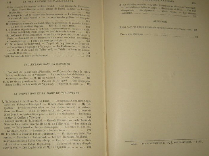 de Lacombe Bernard (Бернар де Лакомб). La Vie Privee de Talleyrand (Личная жизнь Талейрана).