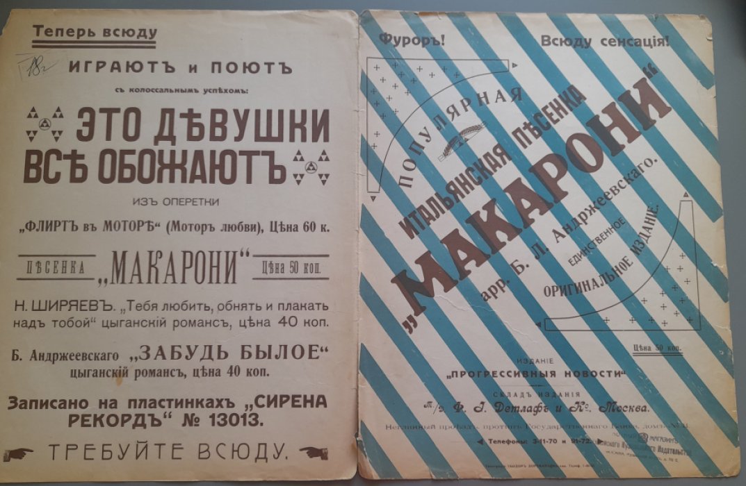 Андржеевский Б. Макарони.Итальянская песенка.