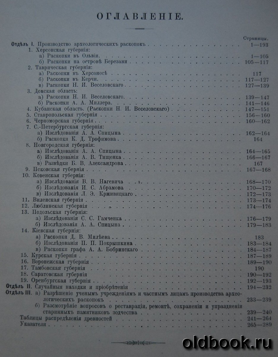 Отчет Императорской Археологической Комиссии за 1909 и 1910 годы.