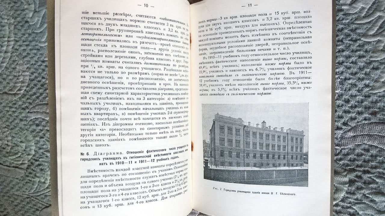 Обзор школьно-санитарного отдела врачебно-санитарной организации г. Москвы.