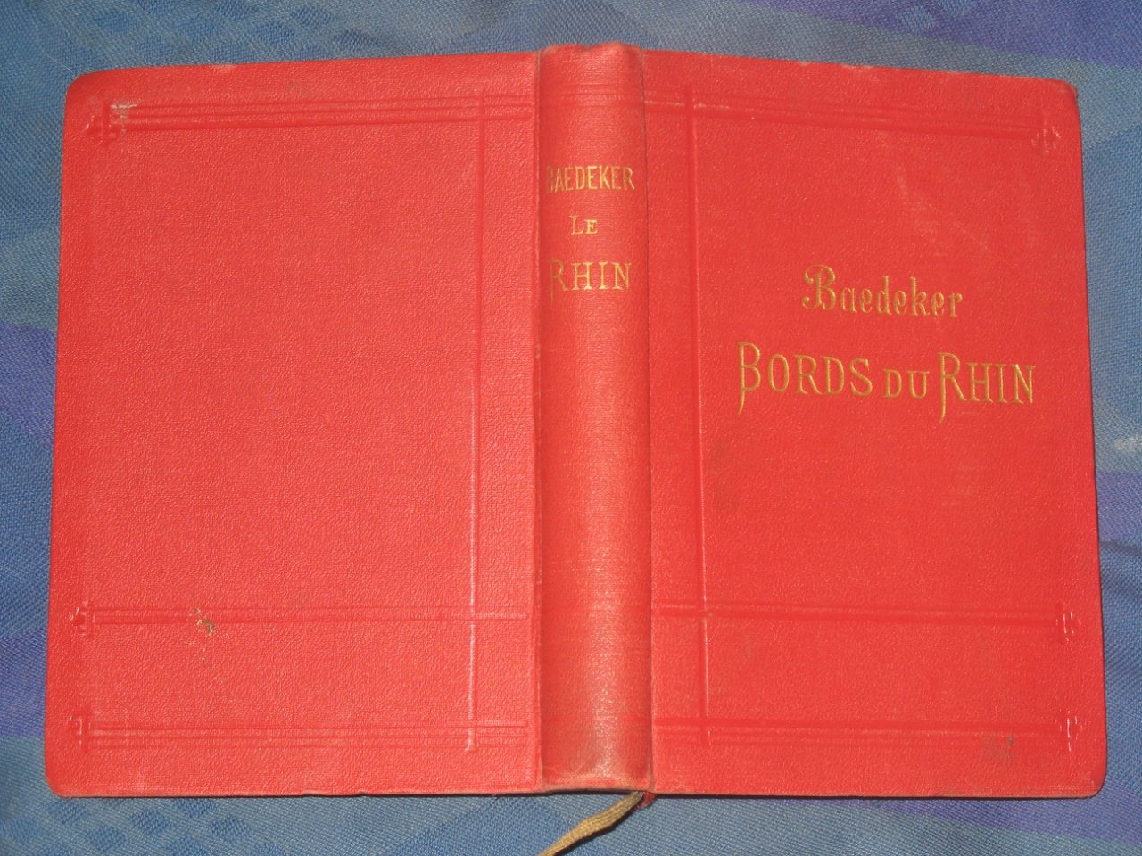 Baedeker Karl. Bords du Rhin. Manuel du voyageur. / Берега Рейна. Путеводитель для туристов.