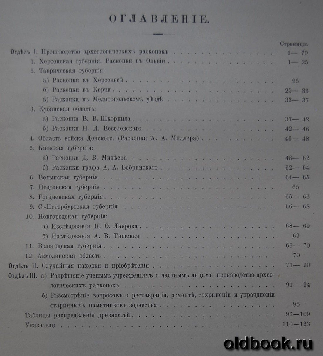 Отчет Императорской Археологической Комиссии за 1911 год.