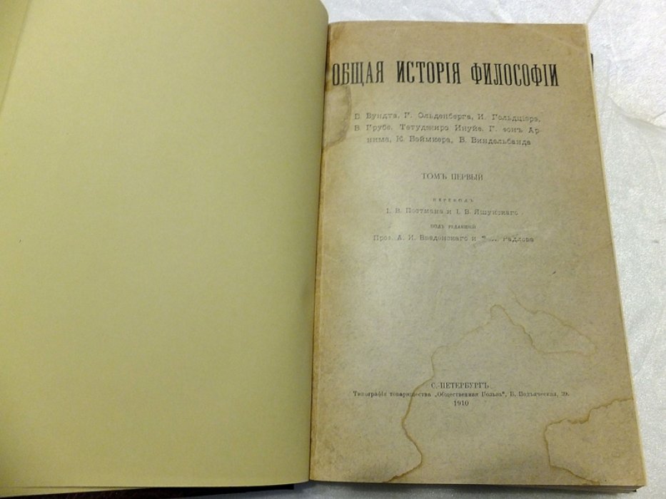 Вундт В., Ольденберг Г., Гольдциер И., др. Общая история философии. В 2- х томах