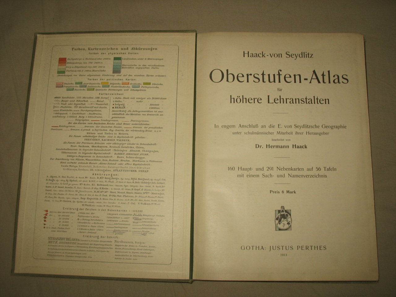 Haack-von Seydlitz. Oberstufen-Atlas fur hohere Lehranstalten./ Атлас для средней школы для старших классов.
