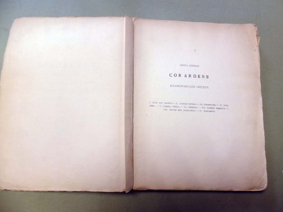 Иванов Вячеслав. Cor Ardens. Часть первая: Cor Ardens. — Speculum Speculorum. — Эрос. — Золотые Завесы.