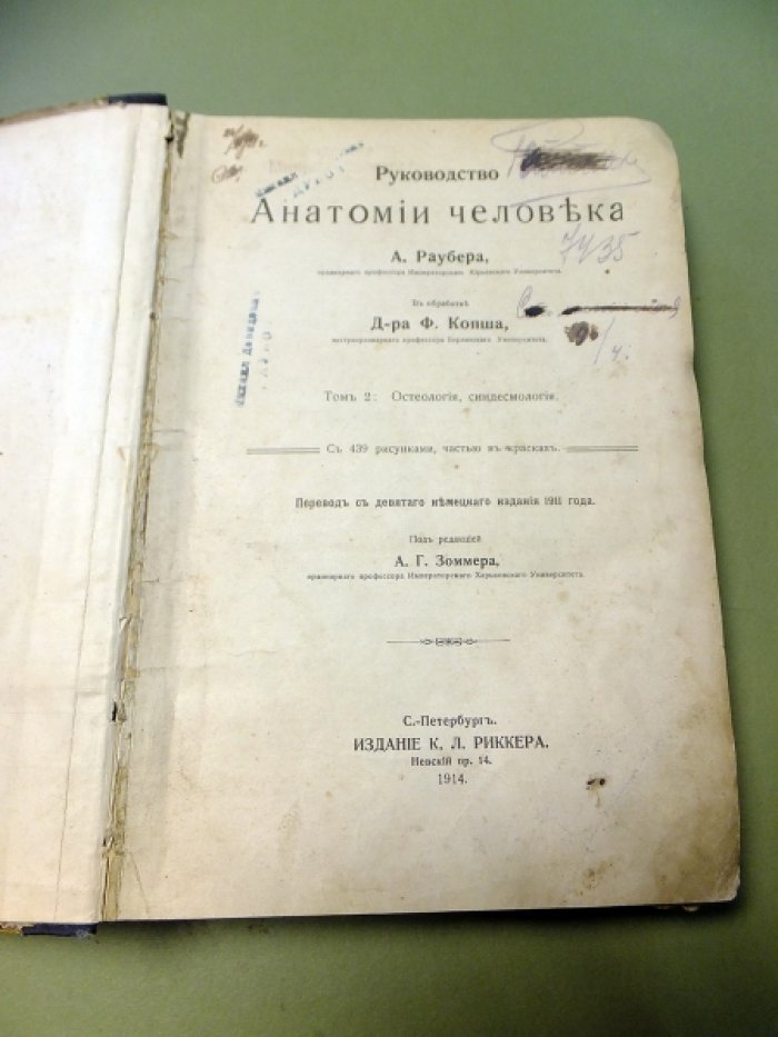 Раубер А. Руководство анатомии человека. Д-ра А.Раубера,Ф. Копша.Том 2. Остеология,синдесмология.