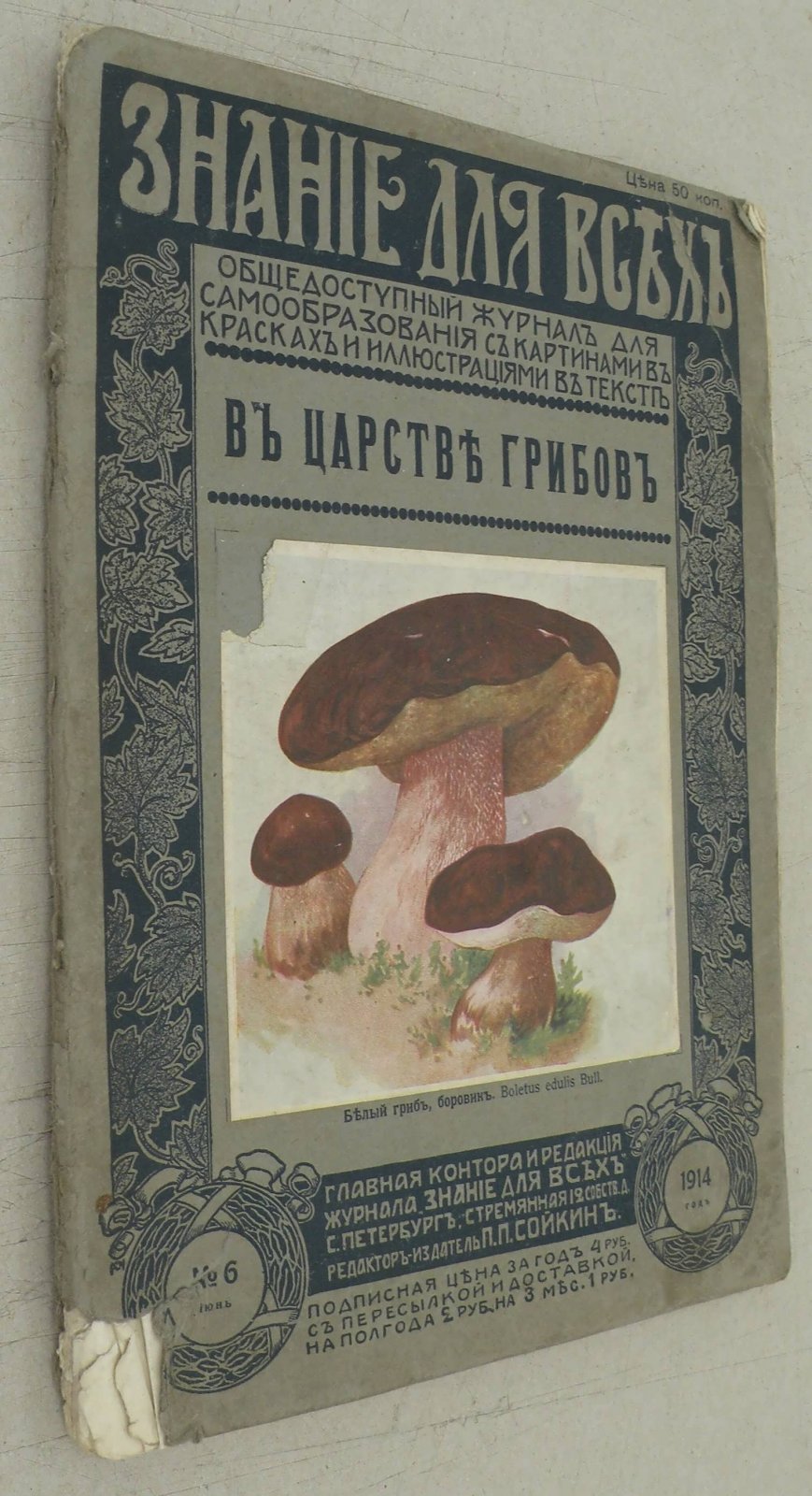 Серебряков К.К. В царстве грибов. Серия: Знание для всех. №6.