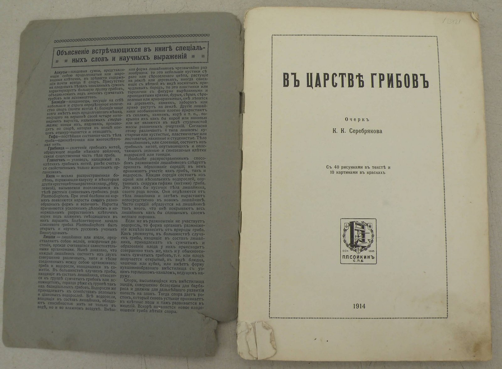 Серебряков К.К. В царстве грибов. Серия: Знание для всех. №6.