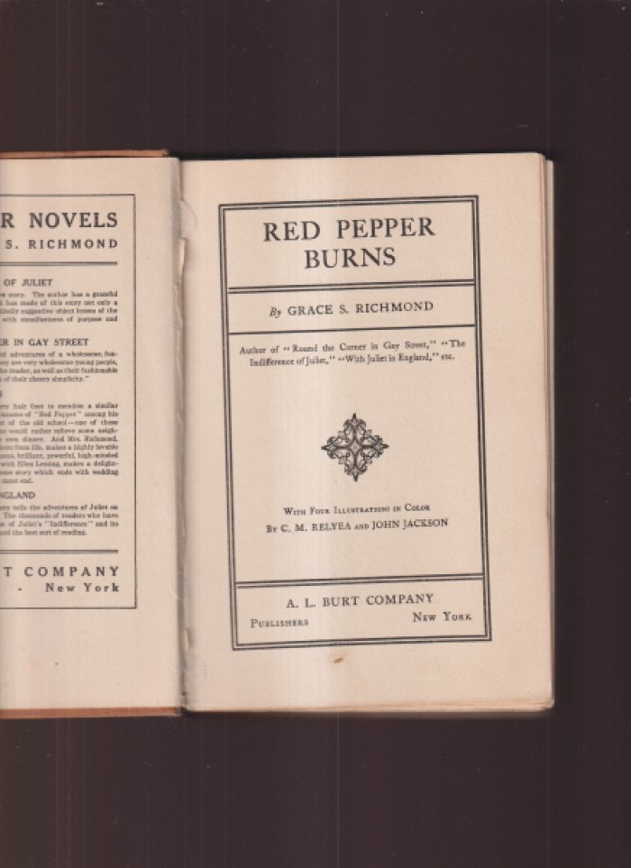 Richmond Grace Louise (Smith ). Red Pepper Burns./Красный перец обжигает.