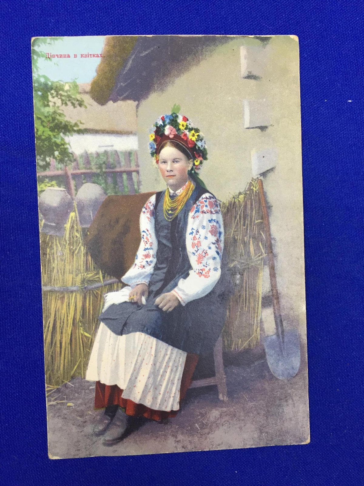 Типы Малороссии. Дiвчина в квiтках (Девушка в цветах)
