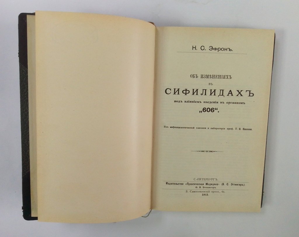 Эфрон Н.С. Об изменениях в сифилидах.