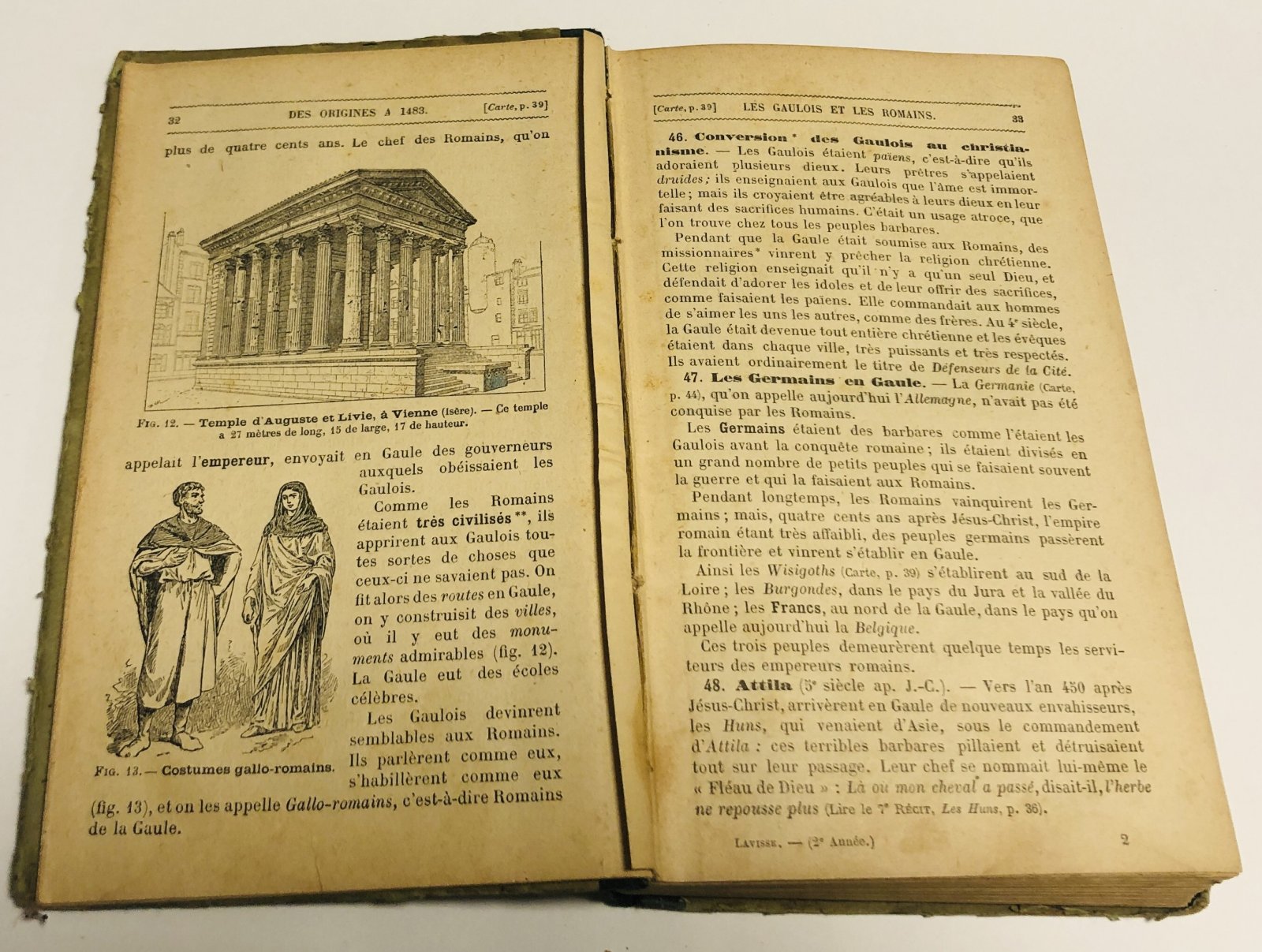 Lavisse Ernest. La deuxime anne dhistoire de France et dhistoire gnrale.