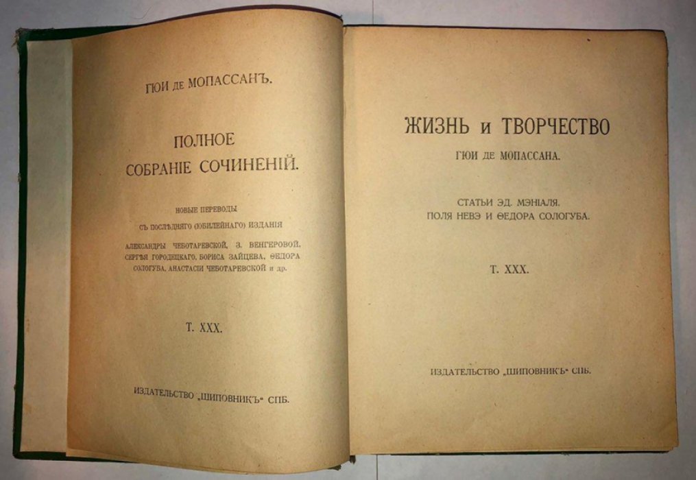 Мопассан Ги де. Полное собрание сочинений в 30 томах. Том 30: Жизнь и творчество Гюи де Мопассана