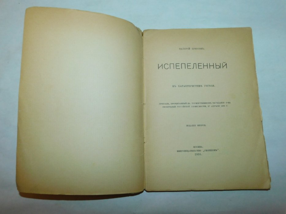 Брюсов В. Испепеленный.