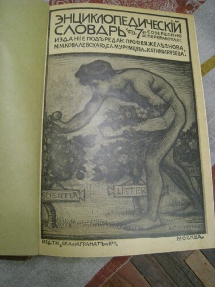 Энциклопедический словарь Т-ва Гранат. Том 20.