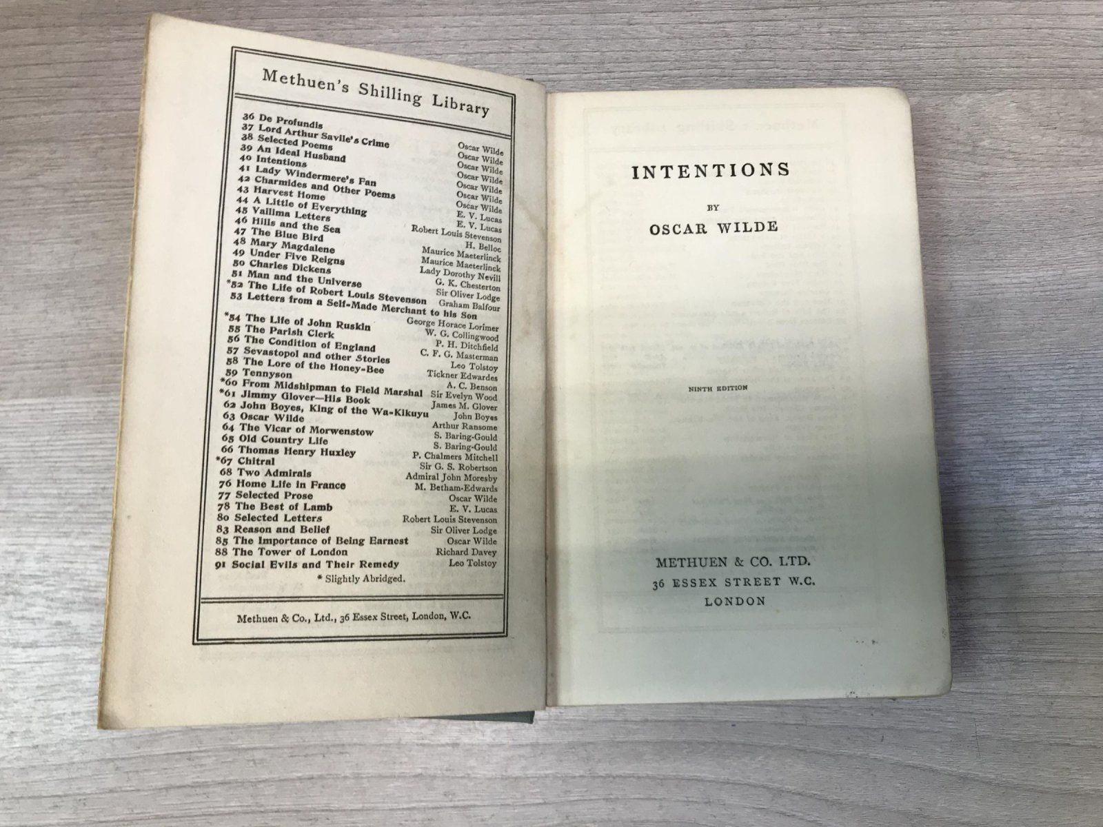Wilde Oscar (Уайльд Оскар). Intentions (Намерения).