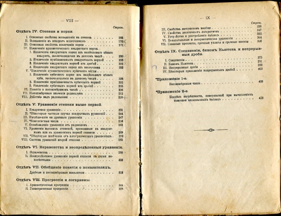 Киселев А. Элементарная алгебра.