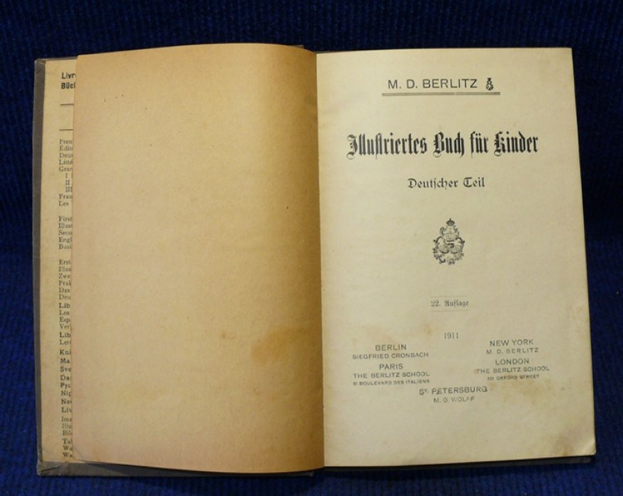 Berlitz M.D. Illustriertes buch fur kinder.