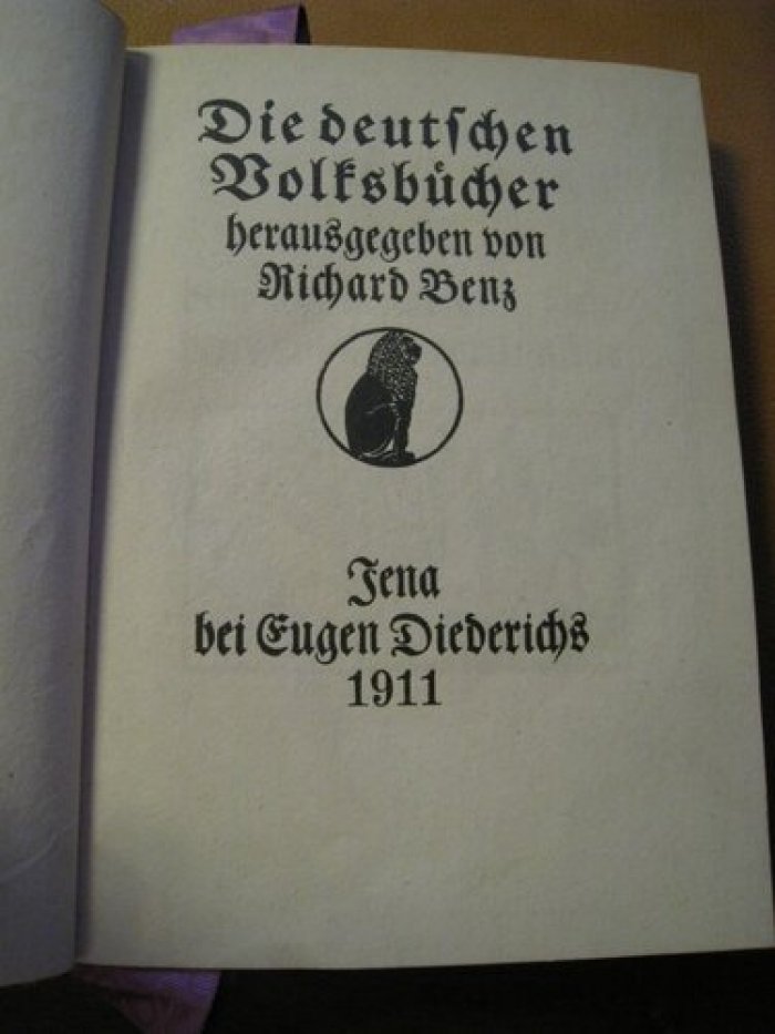Benz Richard. Historia von d. johann Fausten. История Иоганна Фауста.